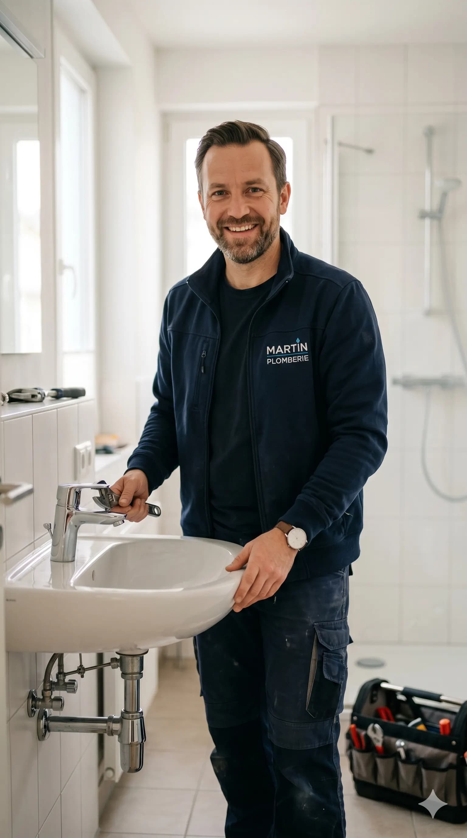 Portrait de Julien Auriac, plombier-chauffagiste à Angoulême